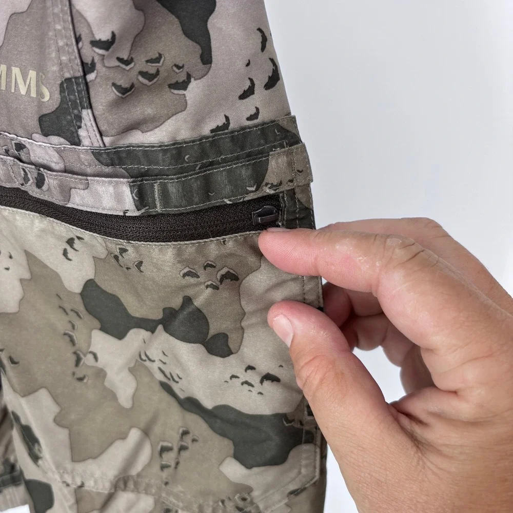 Simms Board‎ Shorts Mens XXL Gray Camo Unlined Cargo Fishing Swim Trunks Outdoor
